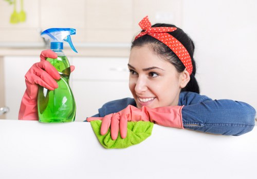 Detailed rug inspection and cleaning preparation in Edgware