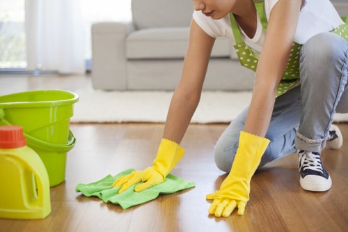 Close-up of upholstery cleaning on a fabric sofa